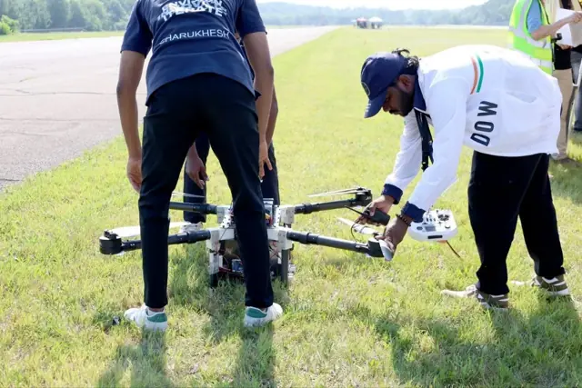The 2025 UAV prepared on the field