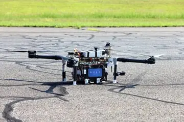 The 2025 UAV prepared on the competition runway
